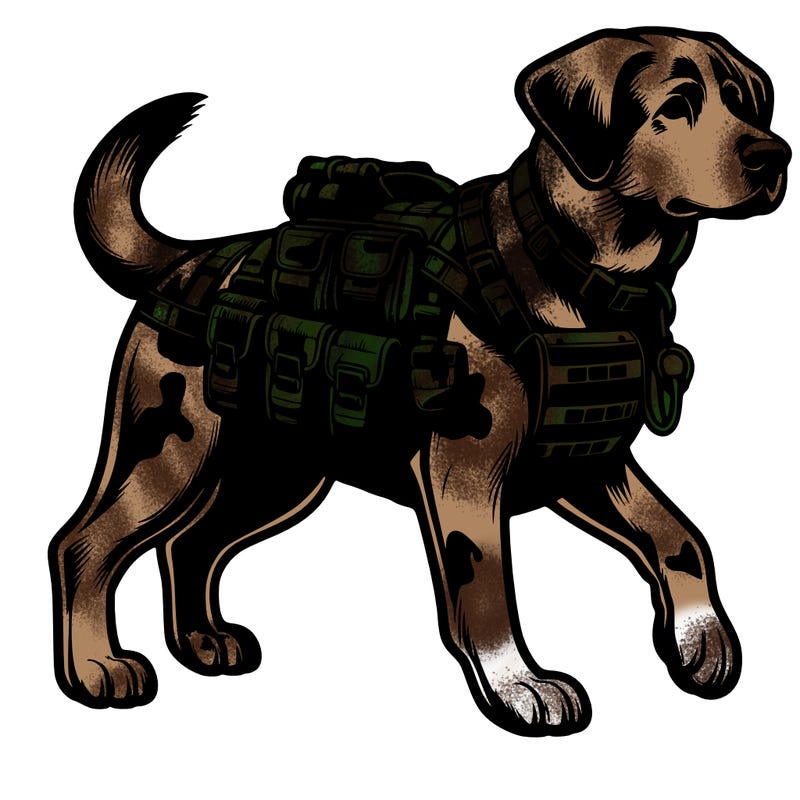 realistic military dog