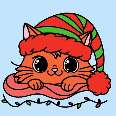 cat christmas
