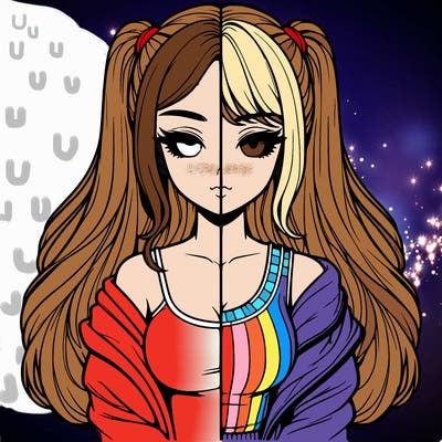 realistic girl split