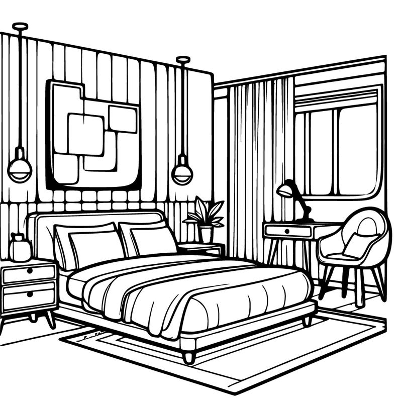 a modern bedroom