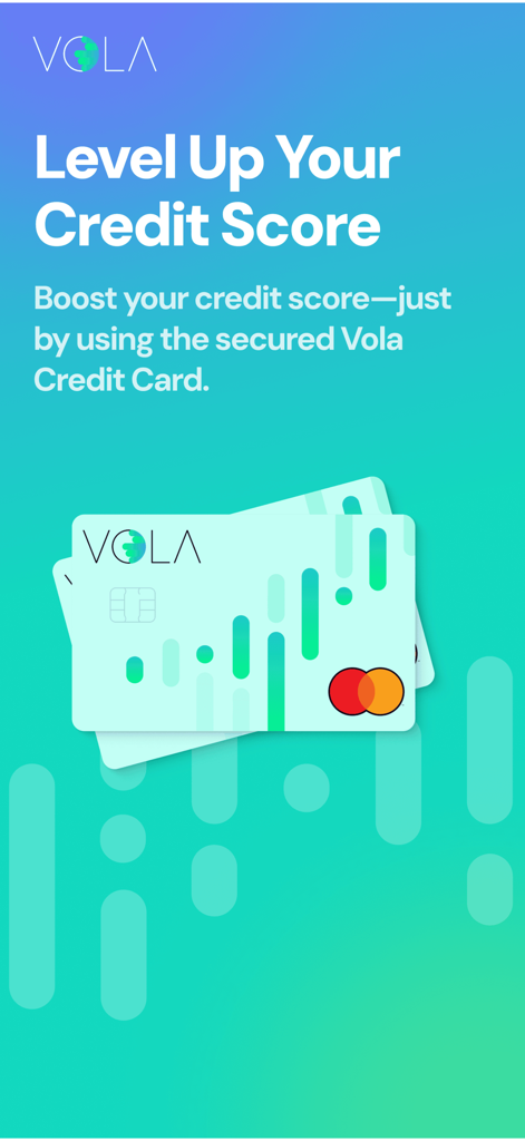 Vola secured credit card illustration for leveling up your credit score