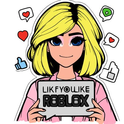 realistic girl saying like if you like roblox