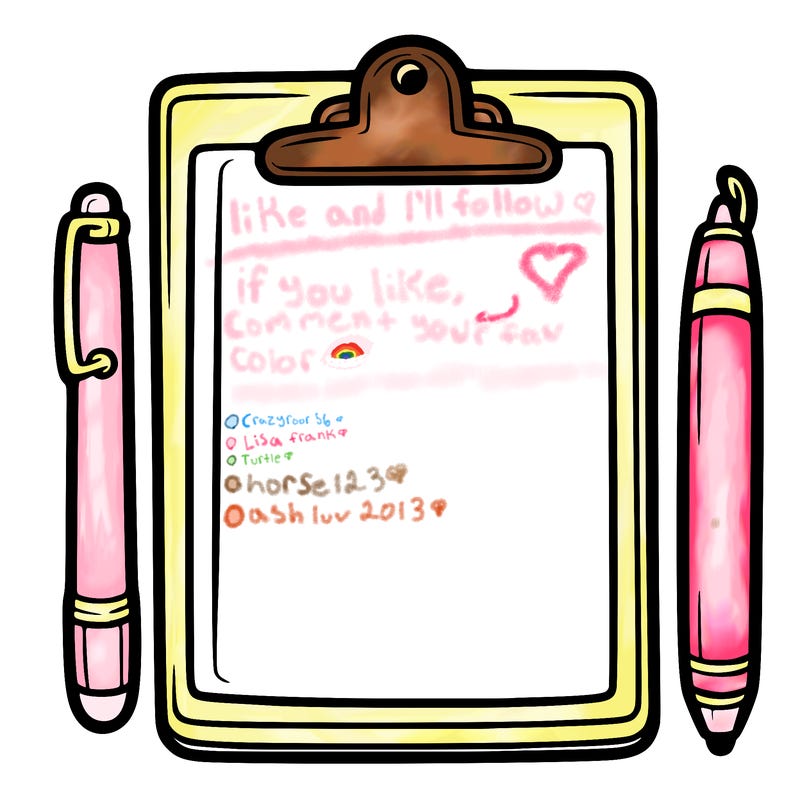 blank clip board with pen