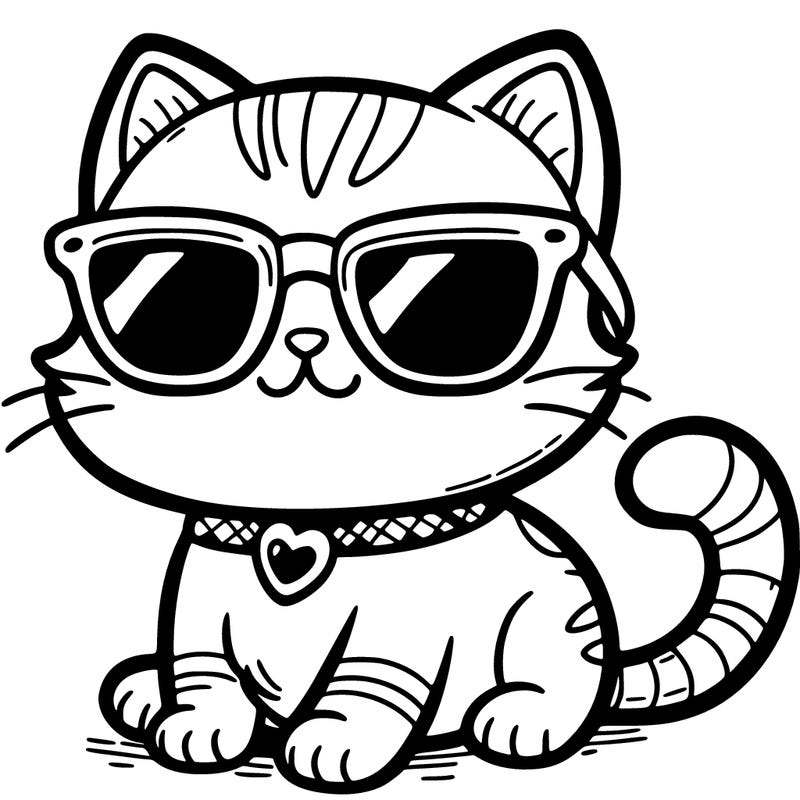 cat with sunglasses