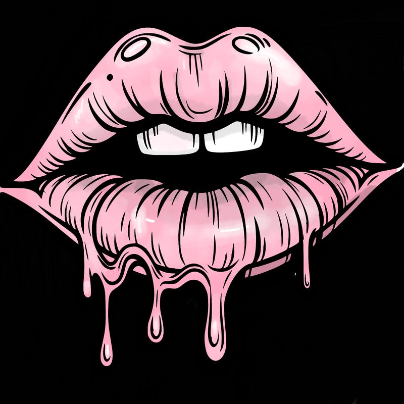 lips that look realistic and drip