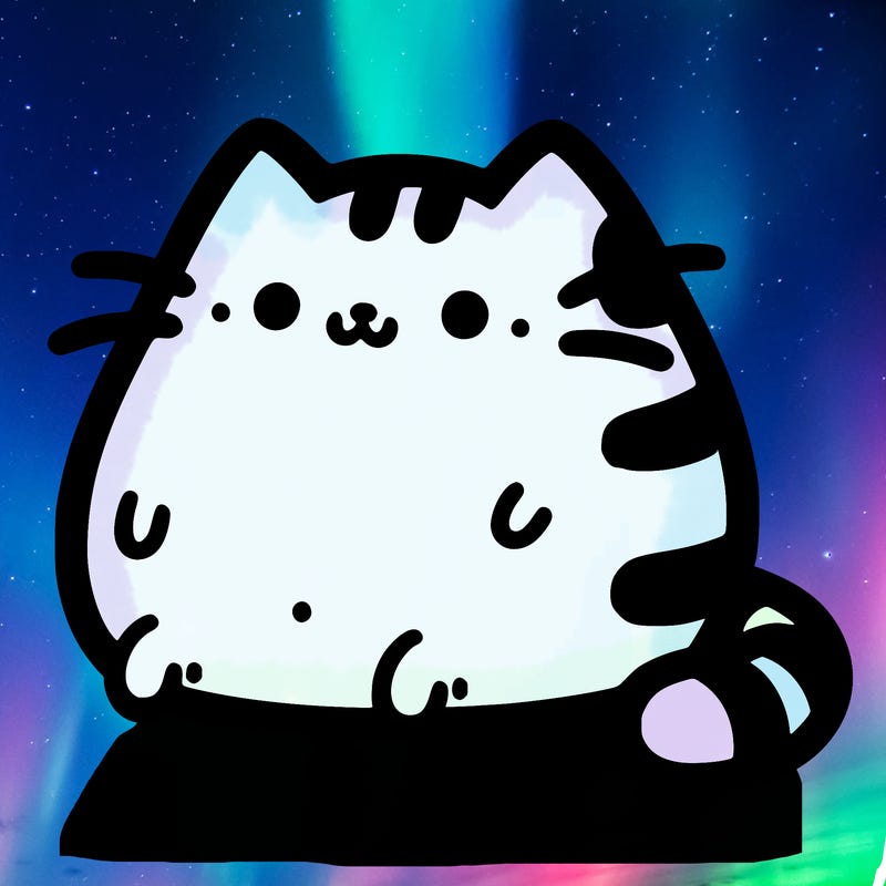 cute chubby pusheen cat