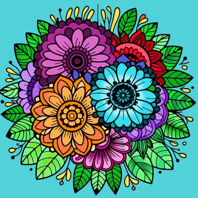 mandala flowers