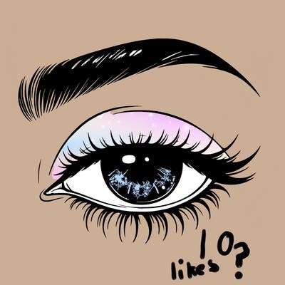 eye closed realistic