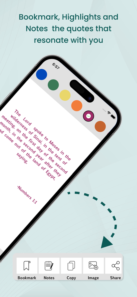 Interface of the Catholic Bible app showing scripture highlighting and note-taking features.