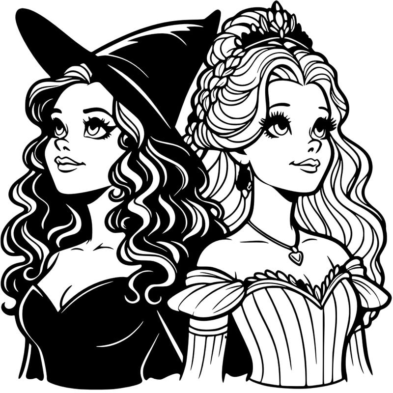 'elphaba and glinda (realistic)