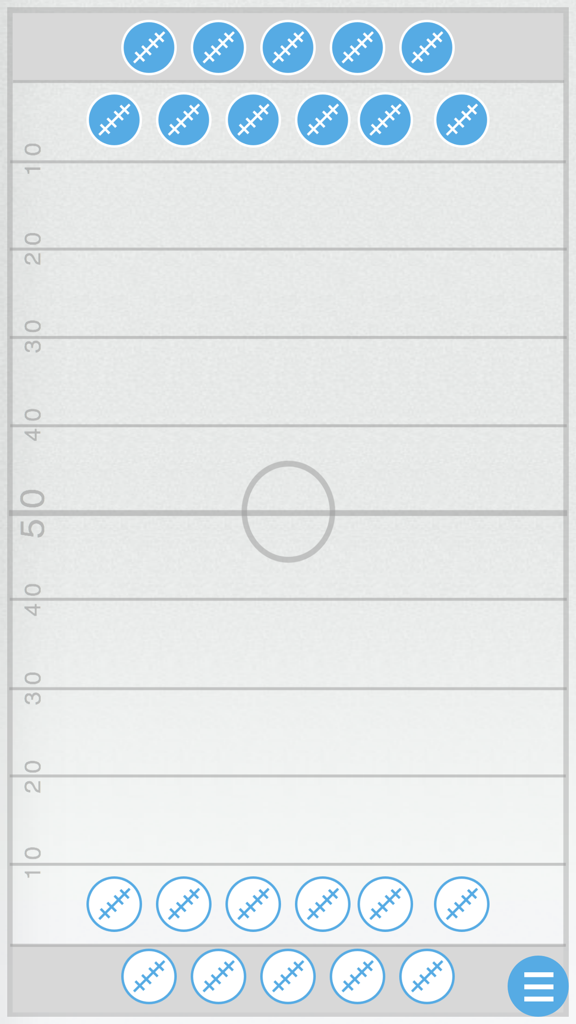 American Football Tactic - American Football Coaching Board mit Spielersymbolen