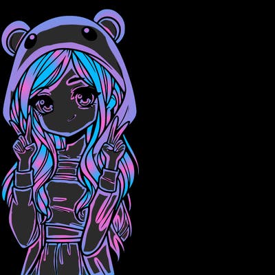 teen girl in animal costume