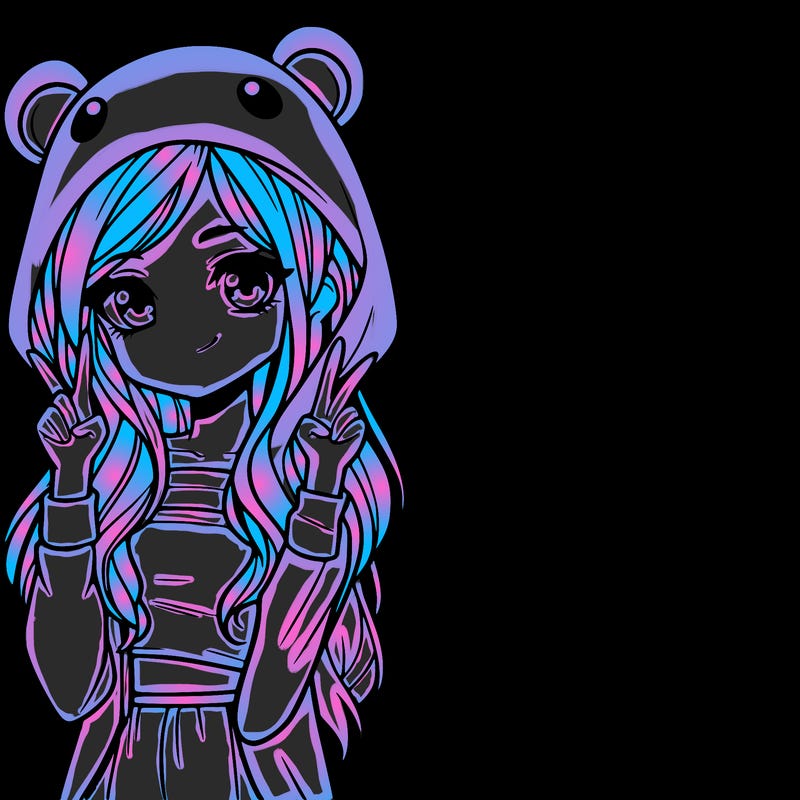 teen girl in animal costume