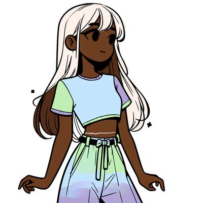 girl in a cute crop top