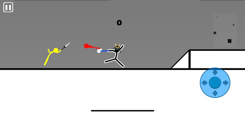 Supreme Duelist 2021 - Two stickman fighters clashing with weapons in a minimalist 2D physics-based arena