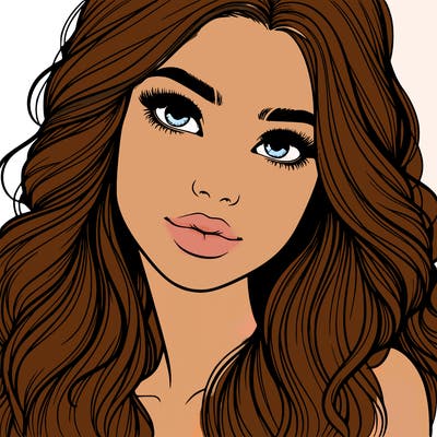 beautiful realistic girl