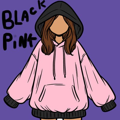 girl in oversized hoodie