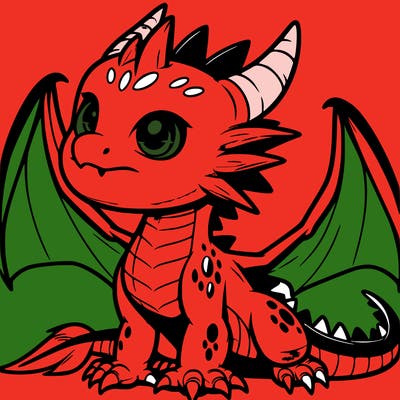 fierce baby night dragon