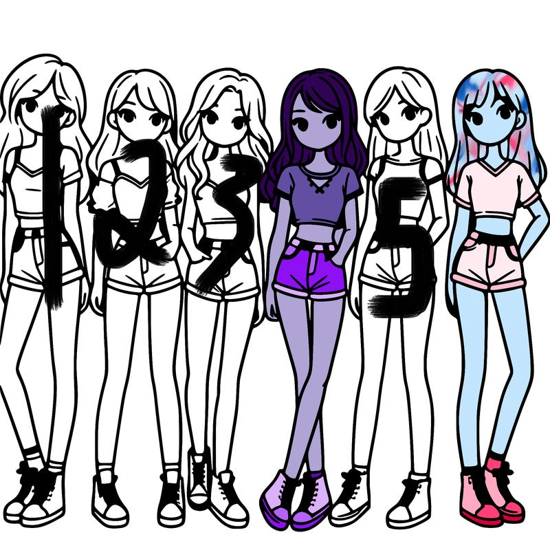 a group of girls wearing crop tops and shorts