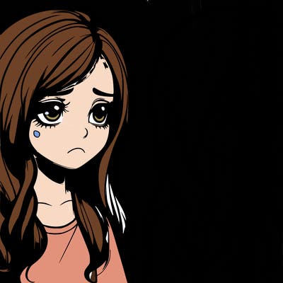 realistic sad girl