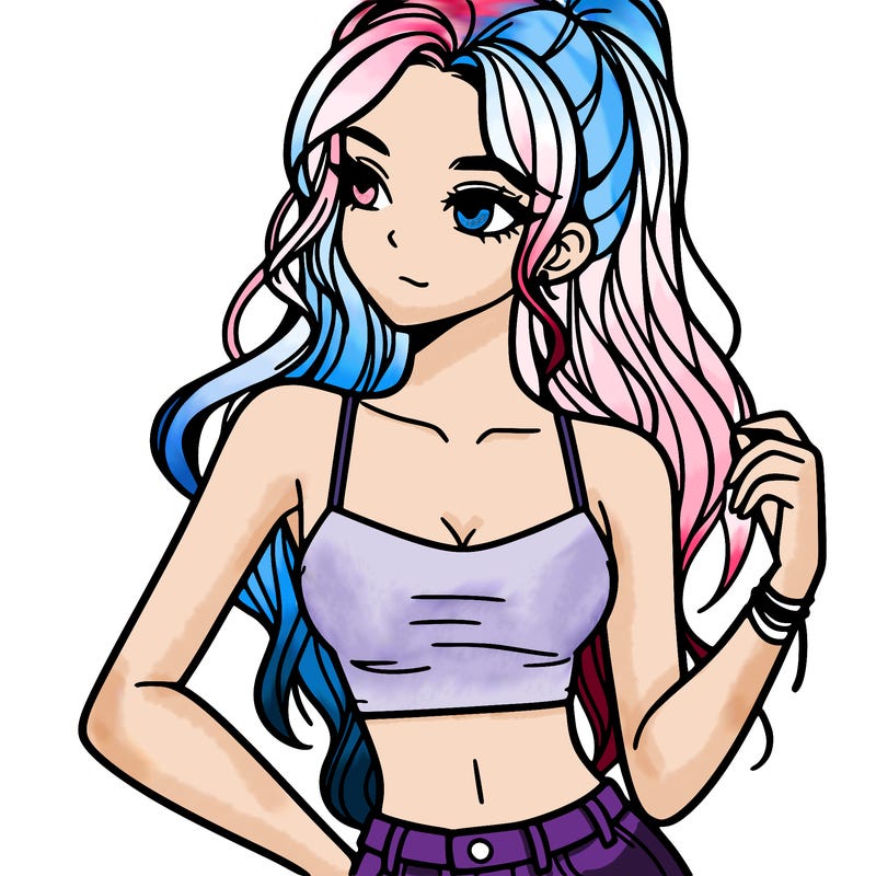 girl in crop top
