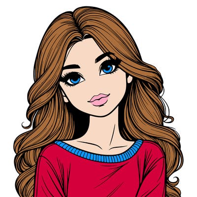 realistic beautiful girl