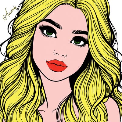 beautiful realistic girl