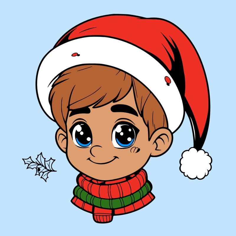 realistic christmas boy