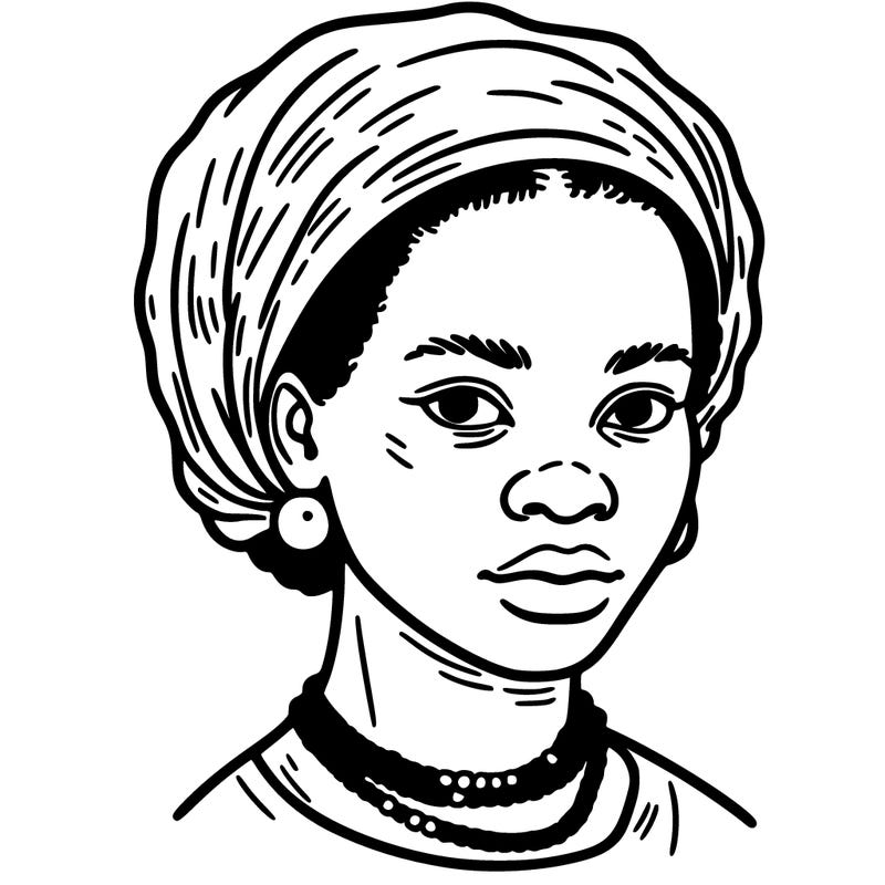 portrait of an enslaved african woman