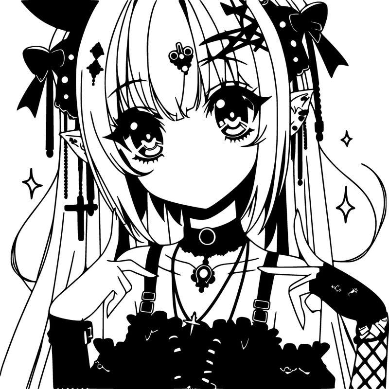 anime goth girl