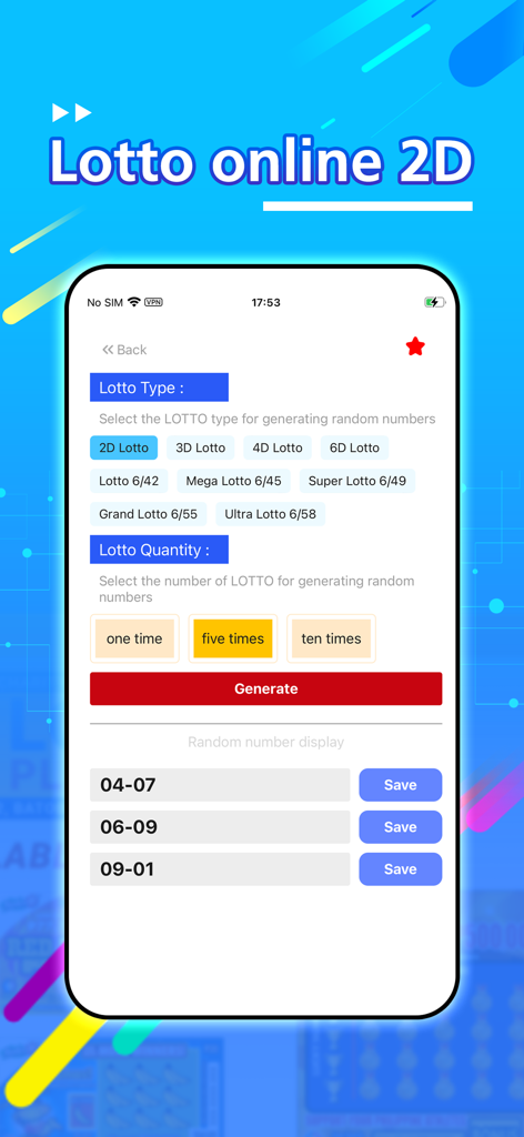 pcso lotto online family - PCSO lotto online random number generator screen showing options for different Philippine lottery types and generated results