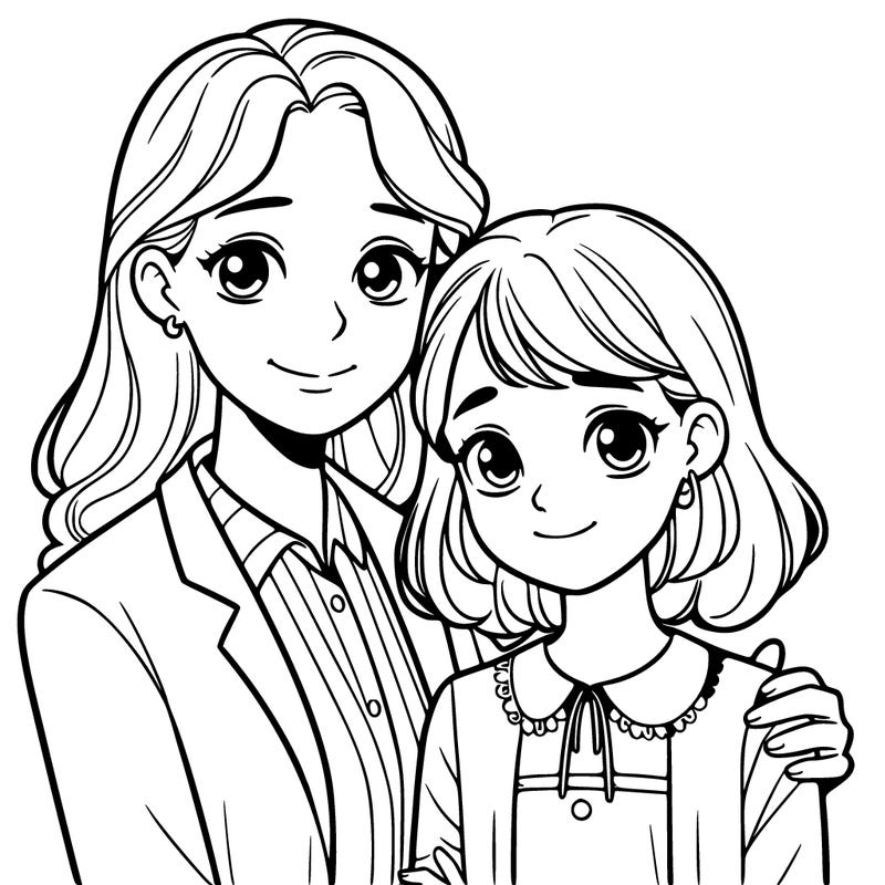 a teenager with her mother