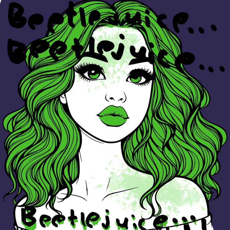 realistic girl with wavy hair and lips