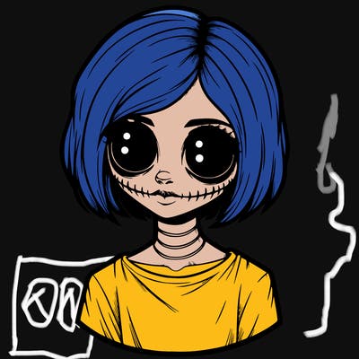 realistic creepy girl