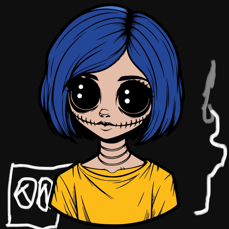 realistic creepy girl