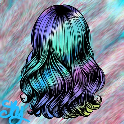 hair relistic  girl