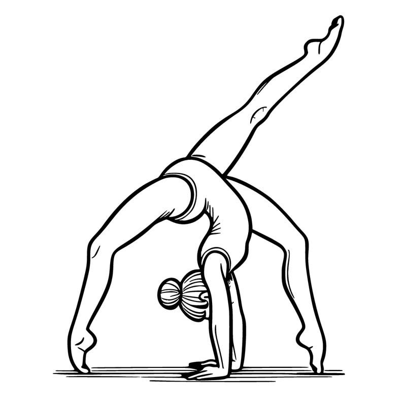 gymnastics handstand split