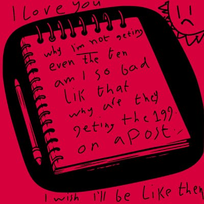 a blank sketch pad