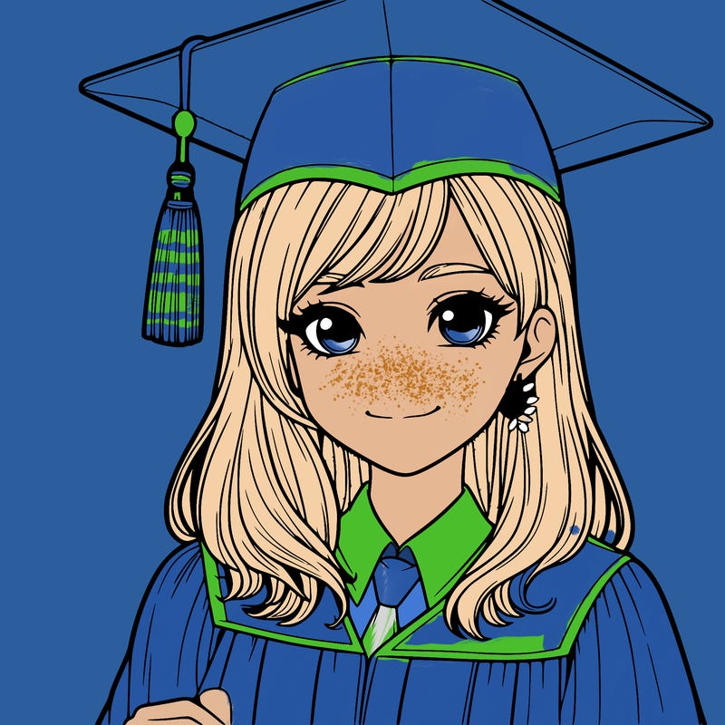realistic girl who was graduating