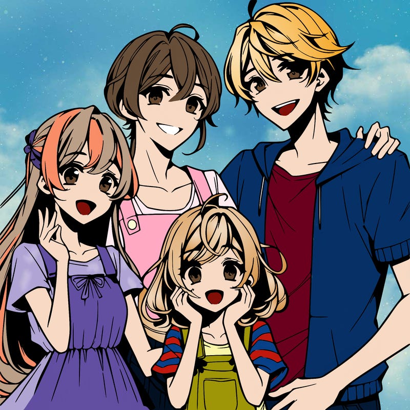 anime style family