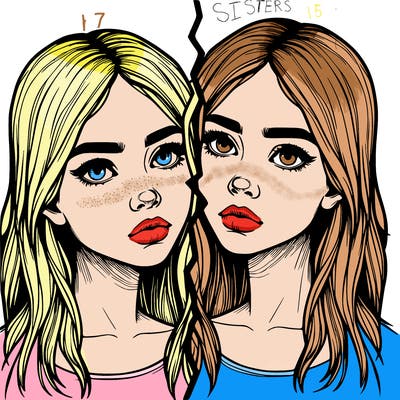 realistic girl split