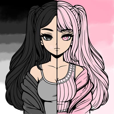 realistic girl split