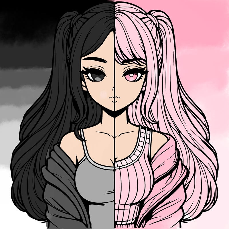 realistic girl split