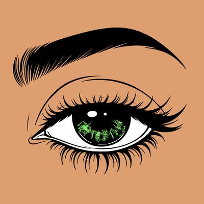 eye closed realistic