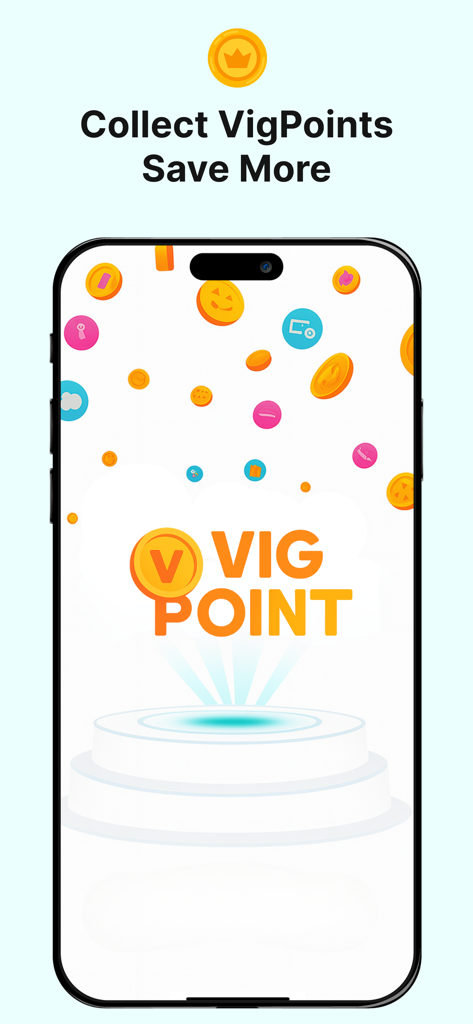 Vignetim | Vignette & eSIM - Vignetim app screen for collecting VigPoints and saving on travel costs