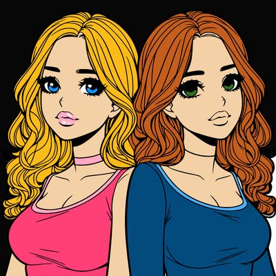 realistic twin sisters