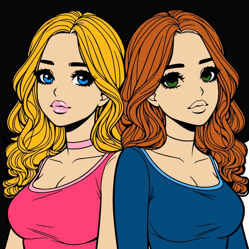 realistic twin sisters
