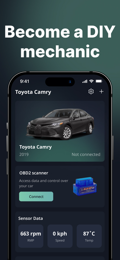 Car Scanner OBD2 Torque Pro - Car Scanner OBD2 app interface showing vehicle diagnostics and real-time sensor data