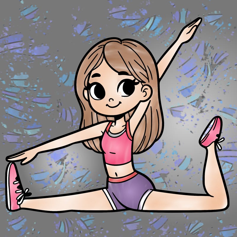 girl doing the splits