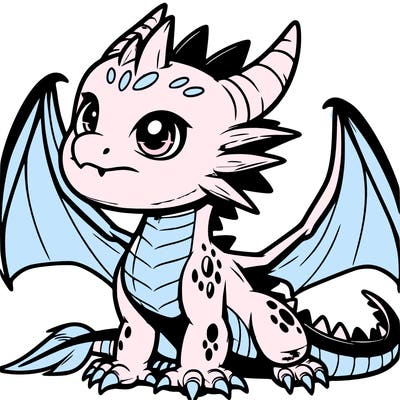 fierce baby night dragon
